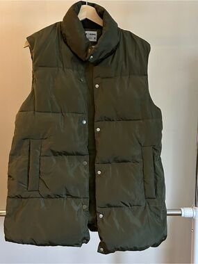 Olive Green Puffer Vest